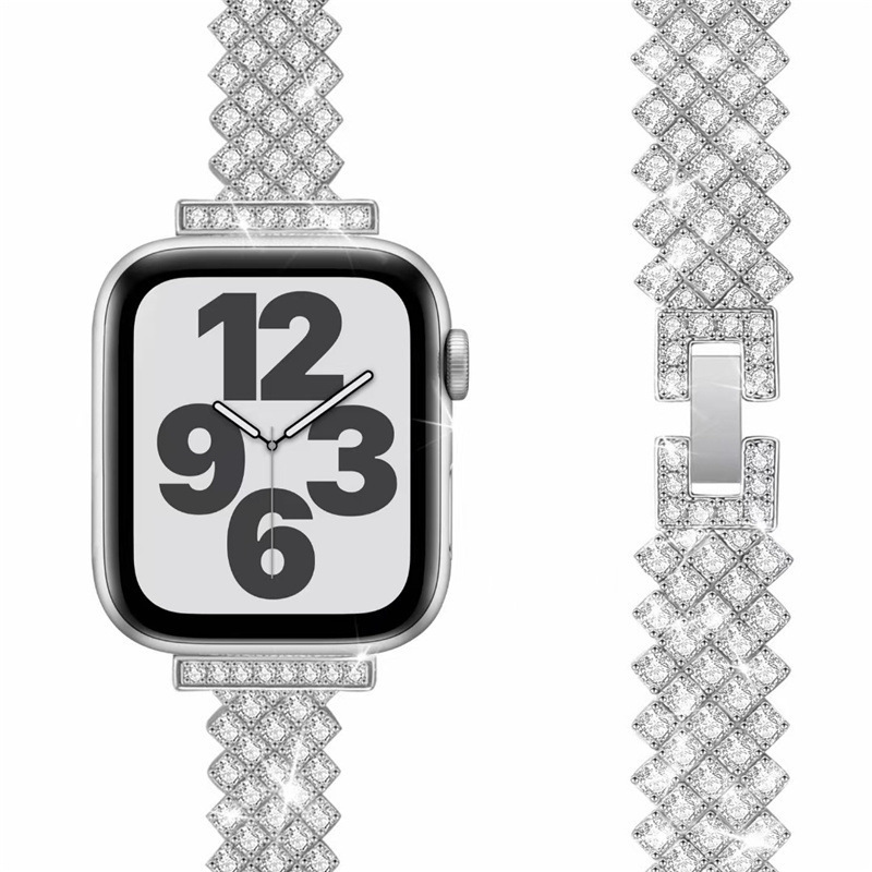 Suitable for Apple Watch Iwatch Series 7 SE 6 new full diamond fashion Apple smart strap