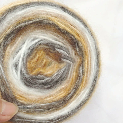 Gradient yarn ball for scarf, 50 g long-section dyed, medium-thin weight