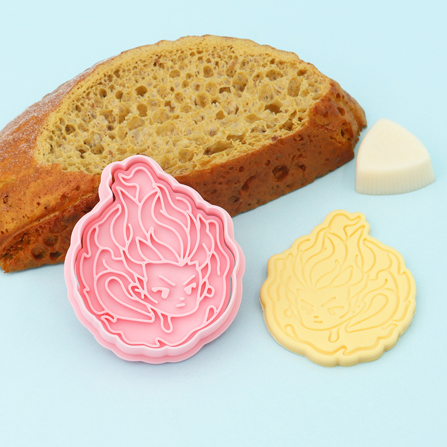 Molde de galletas de Nezha simulado, herramientas de repostería con diseños de dibujos animados de Ao Bing, Ao Guang, Shen Gongbao, Shijin y Bestia del Límite de la Emperatriz