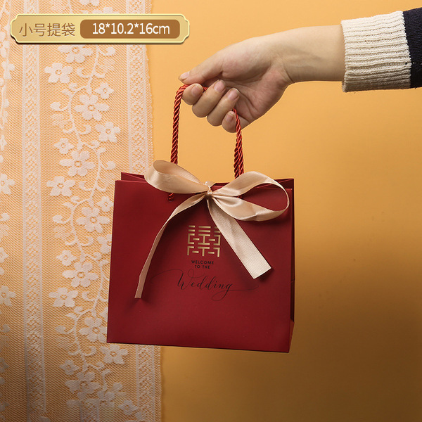 Wedding handbag gift bag wedding candy bag wind paper bag candy box…