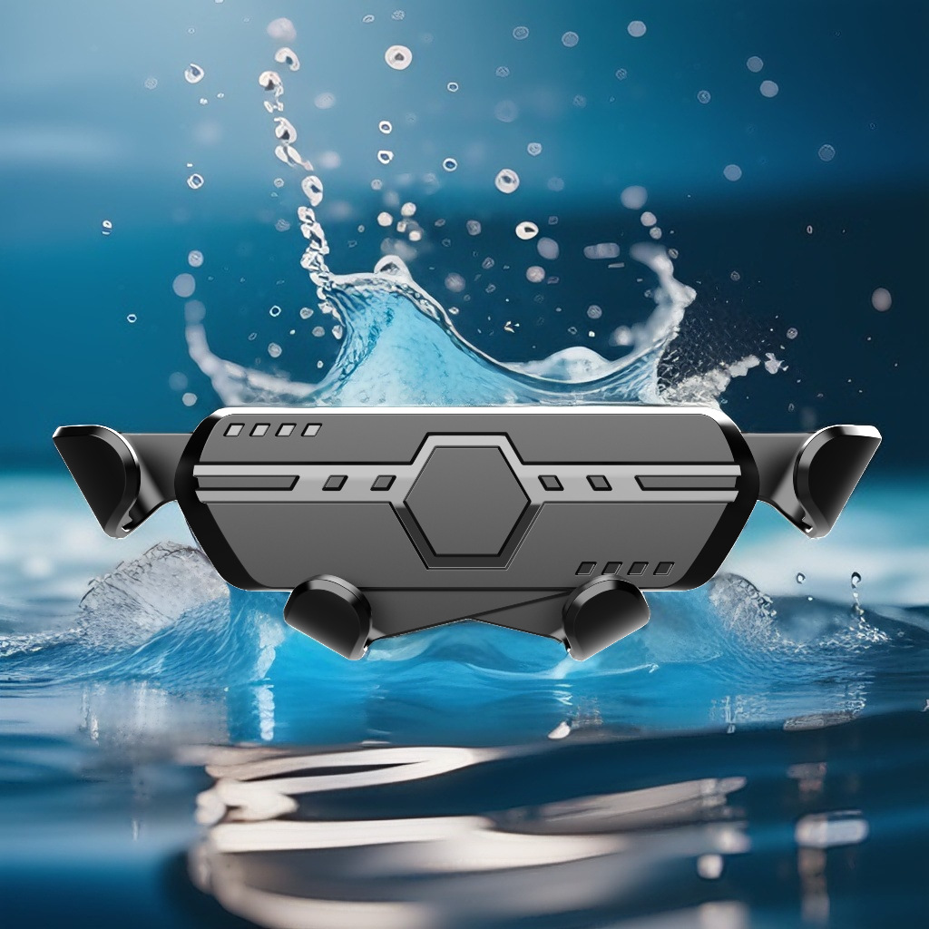 New car mobile phone bracket car air outlet one-word universal gravity navigation snap-on car mobile phone bracket