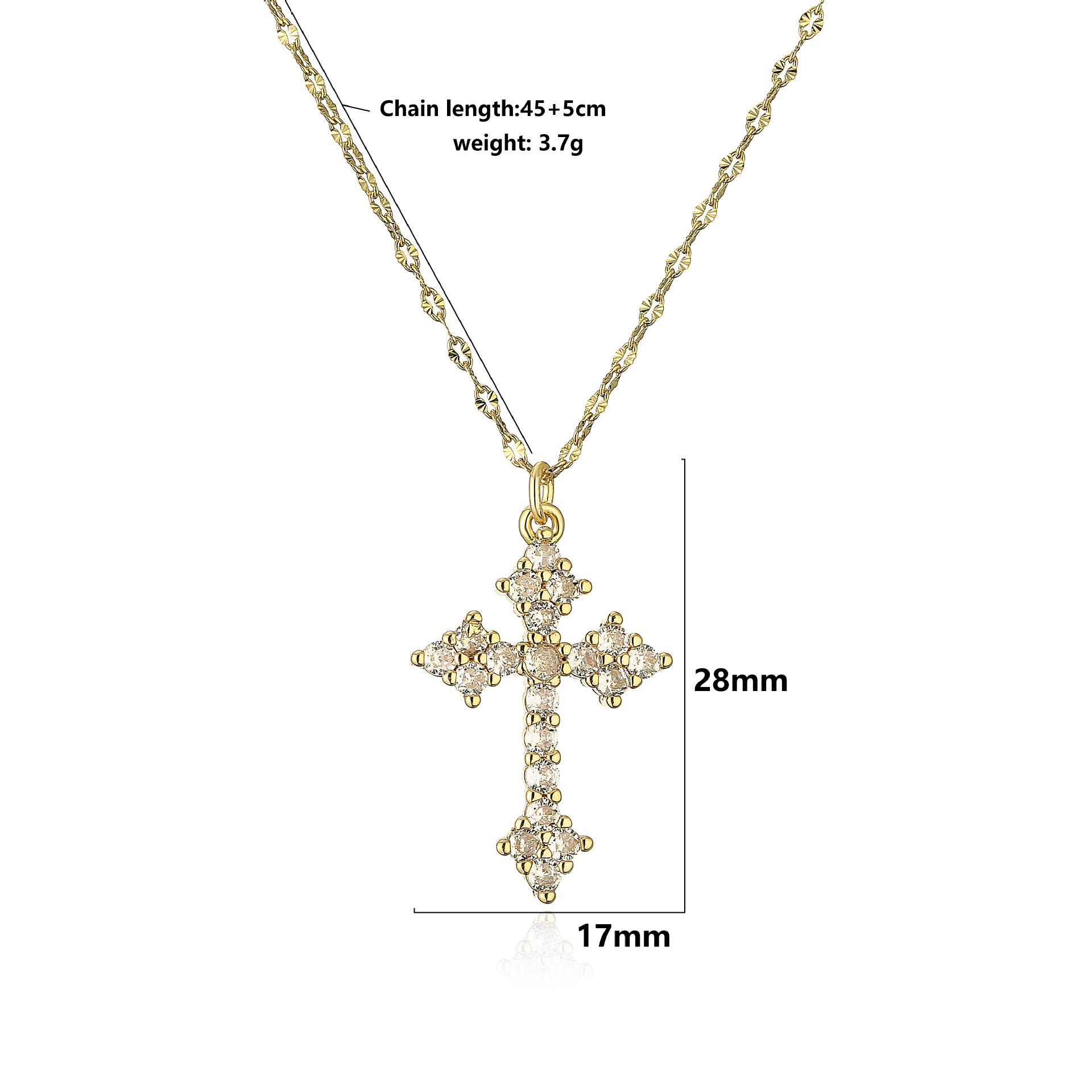 Women'S Gender Inlay Design Classic Style Shiny Cross Heart Shape Copper Inlay Artificial Pearls Zircon Pendant Necklace
