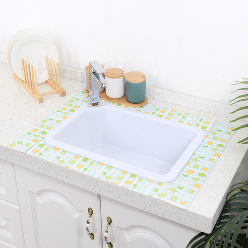 8*280 pool waterproof kitchen sink waterproof sticker bathroom washbasin electrostatic adsorption moisture absorption sticker