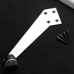 90-degree door stop limiter wooden door obstruction buffer silent rubber anti-collision positioning 304 stainless steel left and right top door