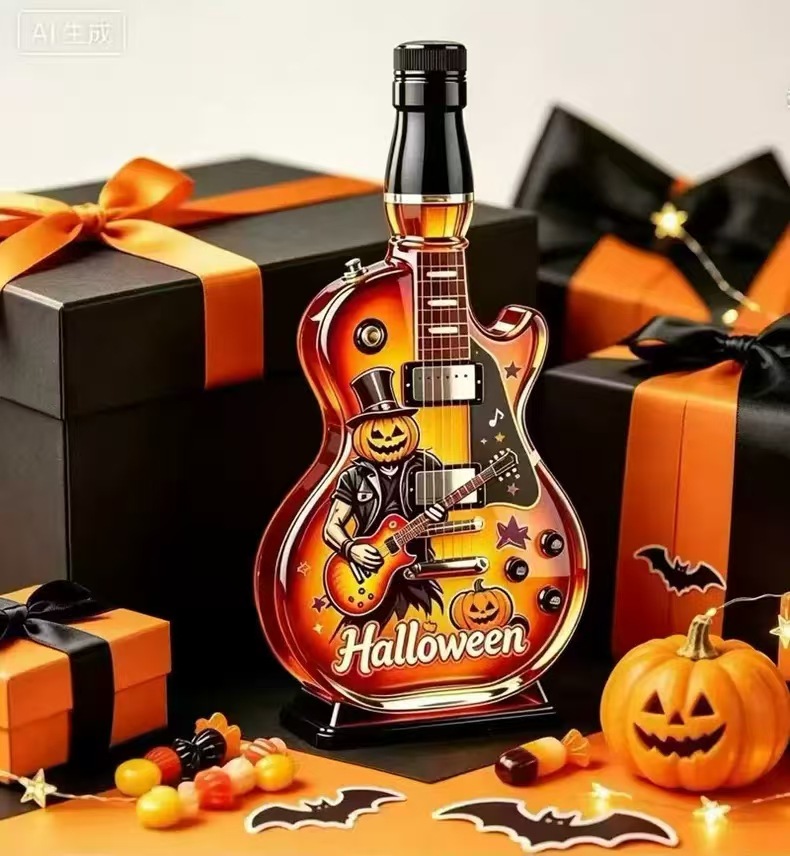Botella de Vidrio para Whisky Forma de Guitarra de Vidrio de Borosilicato para Whisky image 17