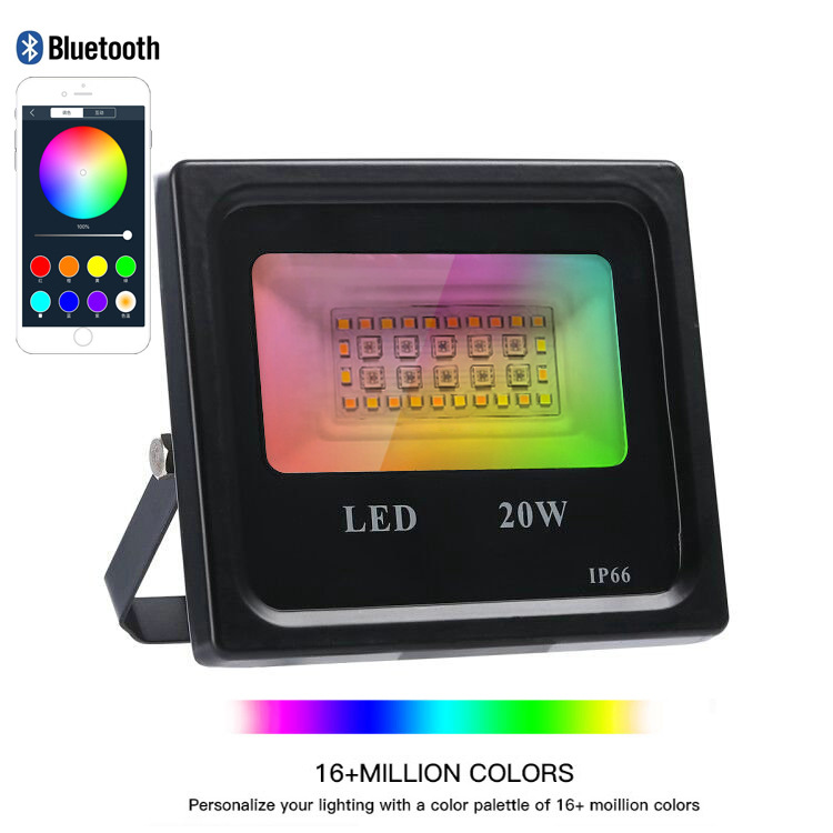 미국 20W 블루투스 APP 홍수 조명