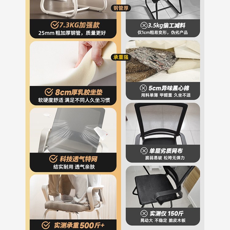 silla de oficina doméstica comodidad silla de computadora silla de oficina silla de reunión silla de dormitorio silla de respaldo