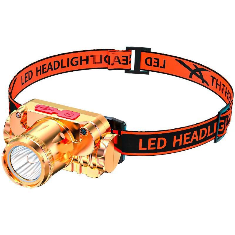 Lámpara de luz fuerte carga de luz de inducción superbrillante lámpara de mina pesca nocturna antorcha impermeable al aire libre luz fuerte iluminación de luz de luz