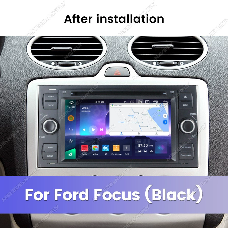 Подходит для Ford, модернизация на Android с функцией реверса и CarPlay, экран для замены DVD