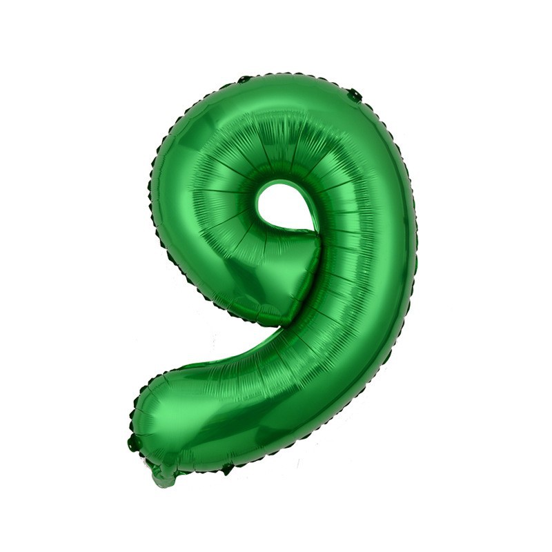 Pequeño globo digital 16 pulgadas versión americana delgada decoración del cuerpo fiesta de cumpleaños Comercio exterior globo de película de aluminio al por mayor globo digital