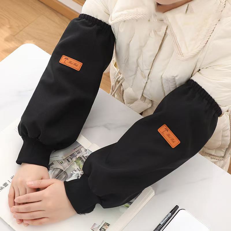 Waterproof Sleeves Canvas Men's and Women's Sleeves Kitchen Autumn and Winter Wear-Resistant Anti-Dirty and Oil-Proof Sleeves Cooking Work Sleeves