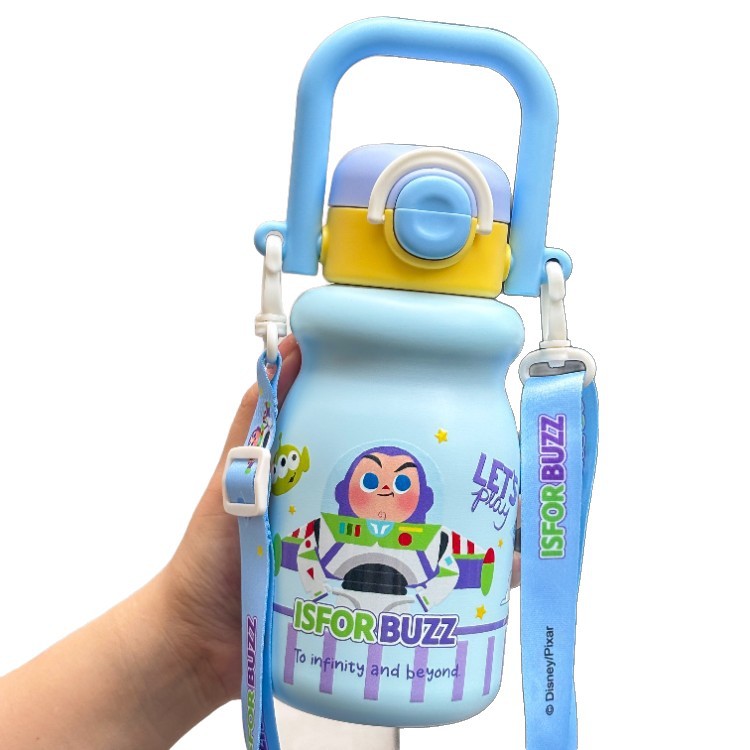 Toy Story portable taza de agua para niños doble taza de agua portátil de alto valor de visualización de los estudiantes de acero inoxidable 316