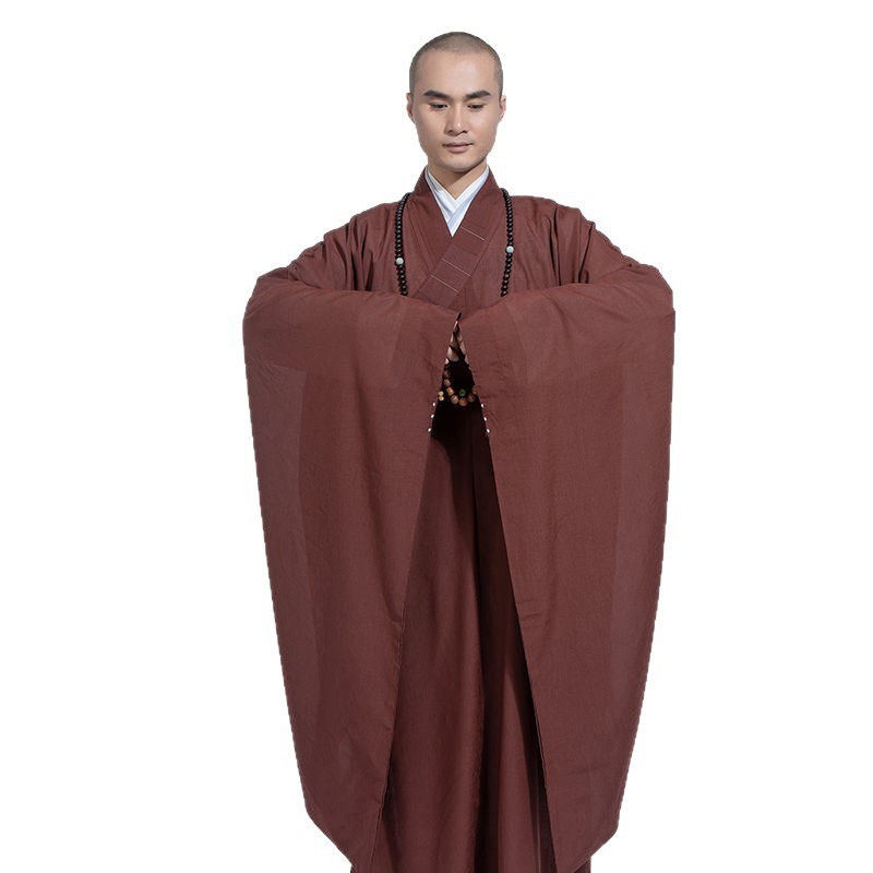 サテンファン広袖海清僧服、男性用大袖海清春秋僧服、法会四季|undefined