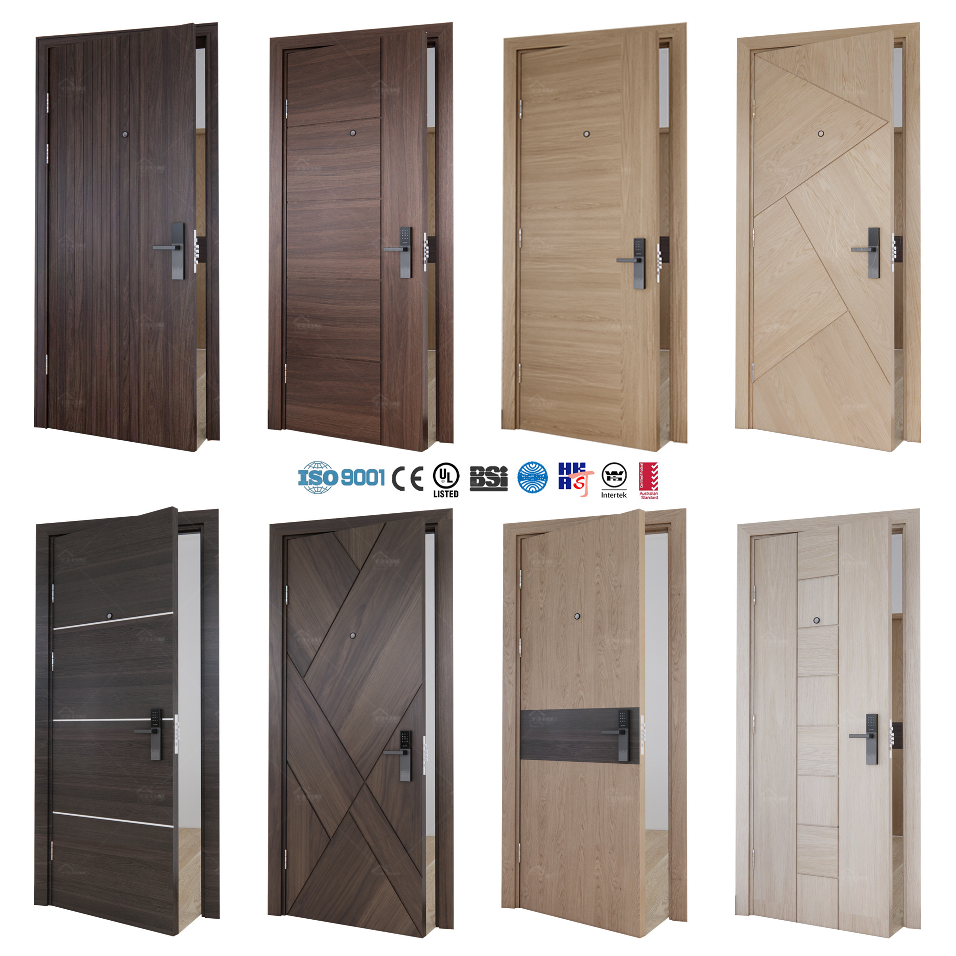 Противопожарная деревянная дверь для отелей Excellent Home FD001