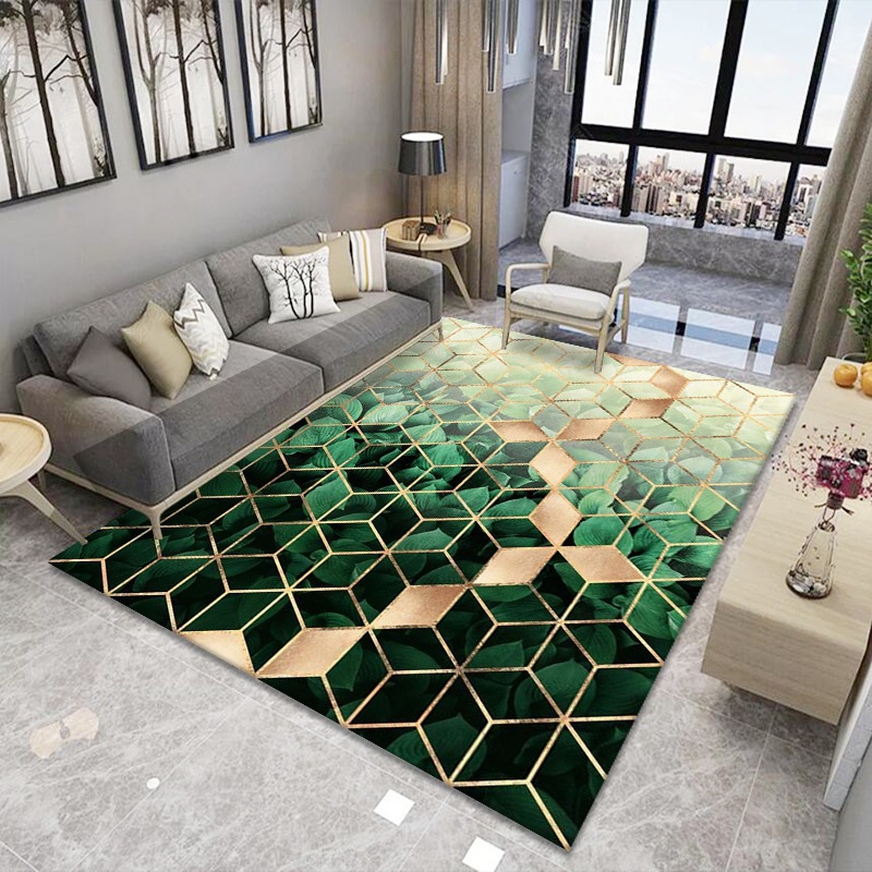 Simple moderna alfombra sala de estar dormitorio sofá nórdico mesa de café manta puerta estera hogar máquina lavable manta rectangular