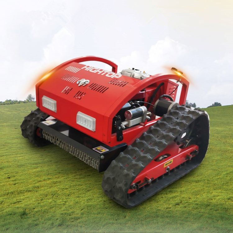 厂家供应园林履带遥控割草机 堤坝草坪智能除草机 果园荒地剪草机