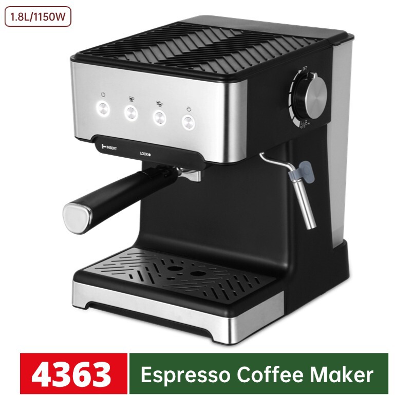 Household Espresso Machine Stainless Steel Italian Pump Coffee Machine 15-20Bar Portable Casual Espresso Machine Household Espresso Machine Stainless Steel Italian Pump Coffee Machine 15-20Bar Portable Casual Espresso Machine