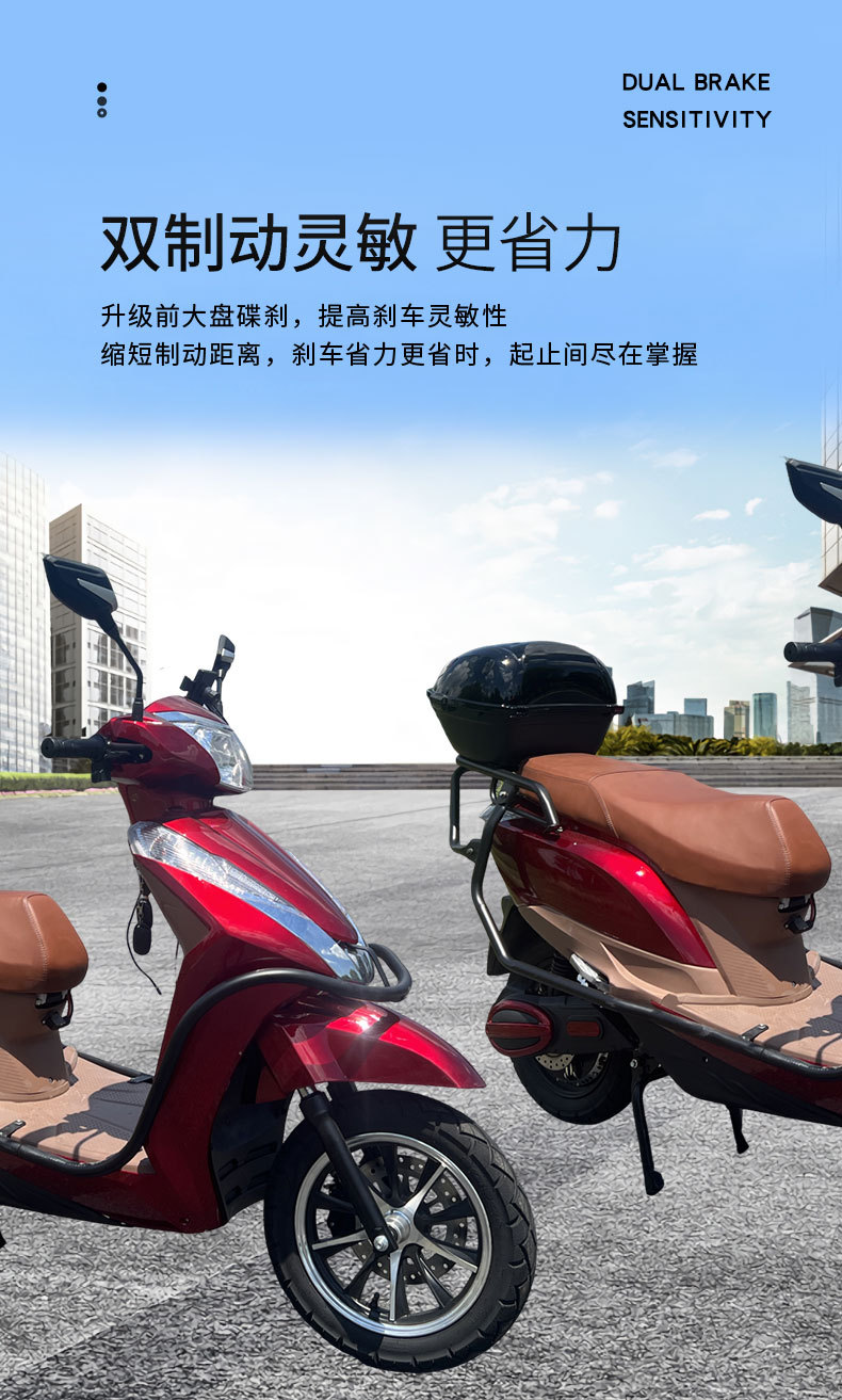 New model of export electric vehicle 72V electric motorcycle high-speed high-power two-wheeled electric scooter