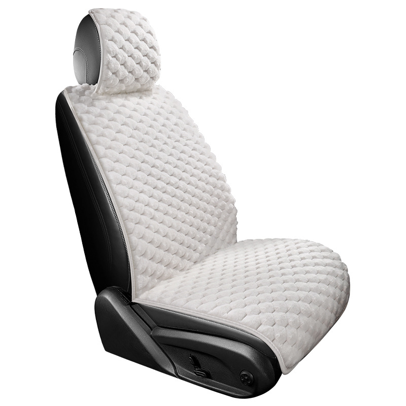 Cojín de peluche de automóvil comercio exterior ventas calientes cojín de asiento de automóvil de invierno imitación de cojín de cabello de conejo cojín de conductor image 5