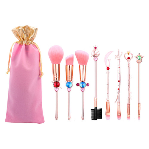 Midi Fox Three Generations 8 Sailor Moon Makeup Brushes Shui Bingyue Eyeshadow Brush Set Makeup Tools