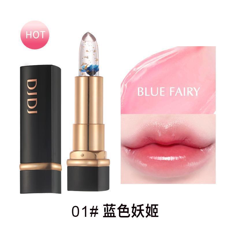 DJDJ生花ゼリー花びら変色口紅持続潤い保湿潤唇膏提気色擬似素顔唇彩提|undefined