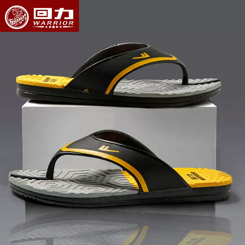 回力 Non-slip soft beach flip flops, slippers for leisure