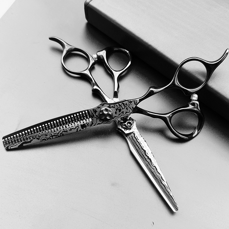 Forbici da parrucchiere ultraveloci di alta gamma per sfoltire i capelli, forbici piatte da 6 pollici per parrucchieri, adatte anche per tagliare la carta._voghion.com