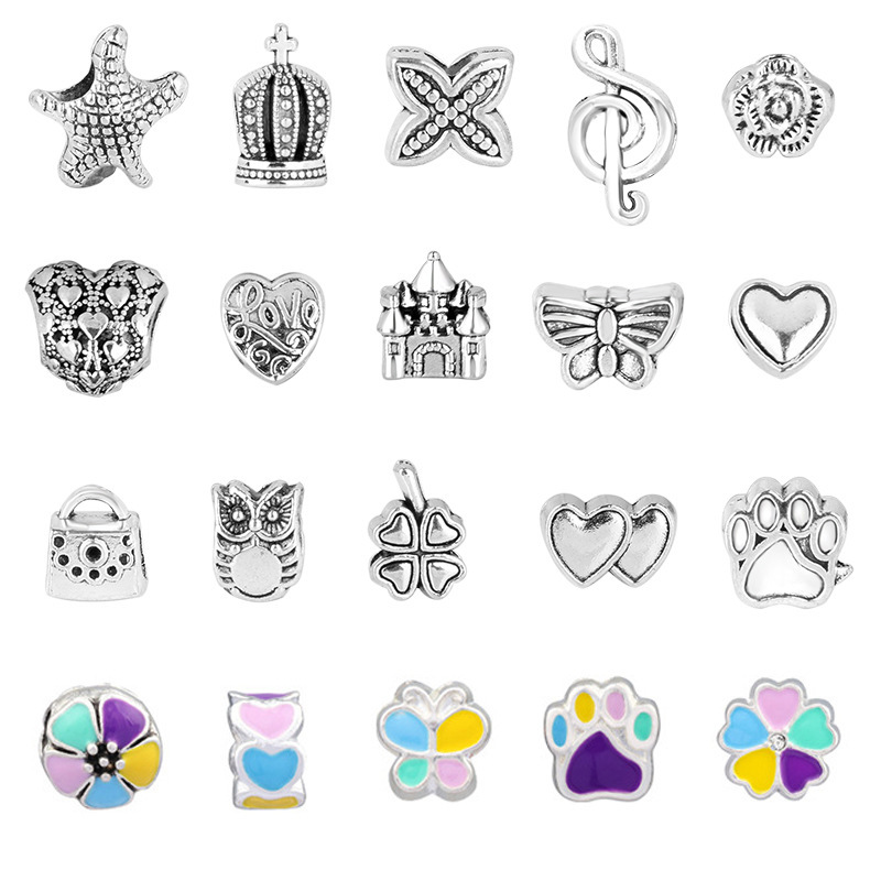 310g Weight Pendant, Beads, Chain Jewelry Making Type 16cm Jewelry Making Size Bracelets, Jewelry Accessories Classification 1 Set Quantity Alloy Material Letter, Star, Heart Shape Pattern Cute, Sweet Style 1 Set 16cm Alloy Letter Star Heart Shape Pendant Beads Chain 无