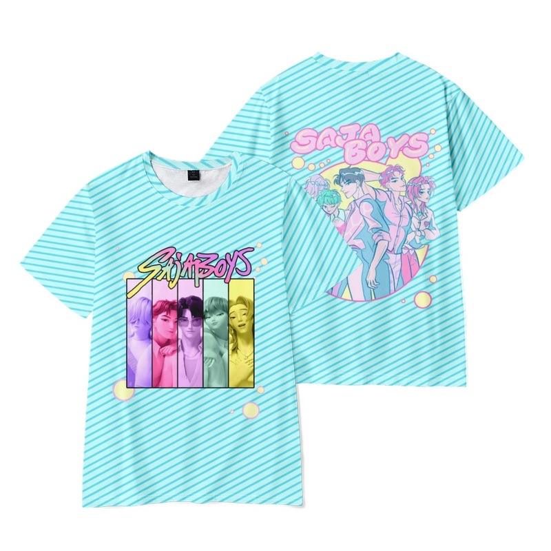 2025跨境新品KPop Demon Hunters印花短袖T恤印花成人童装夏季|undefined