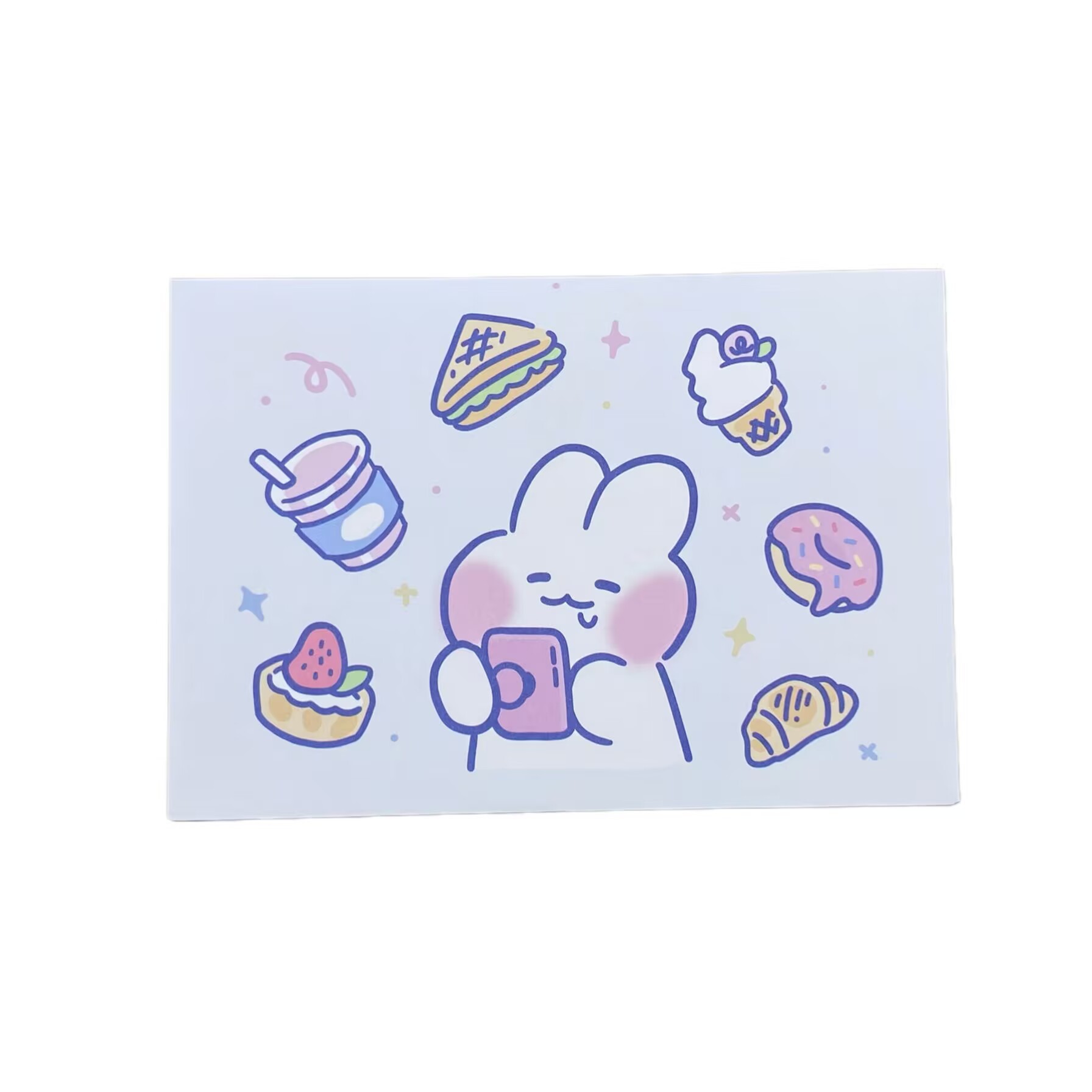 Nuevos dulces suaves sobre original papel de carta encantador nicho de confesión de bendición simple sello de caramelo arco iris