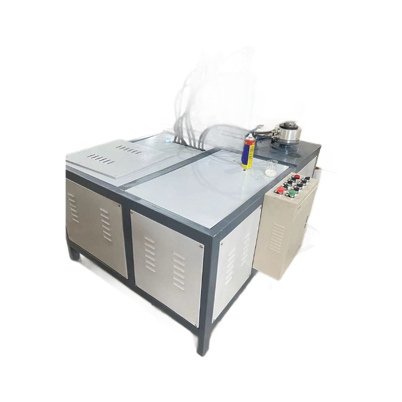 Máquina hidráulica automática de flange de tubo redondo, máquina de crimpado de borde de cilindro exterior, máquina de dibujo de borde de tubería de piezas de trabajo de hardware