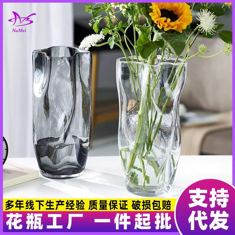 Простая креативная прозрачная стеклянная ваза Северная звезда для выращивания воды Цветочная композиция гостиная высококачественные декоративные украшения высокого вида