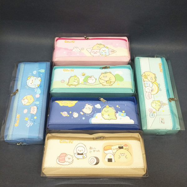Children's double-layer cartoon pencil case