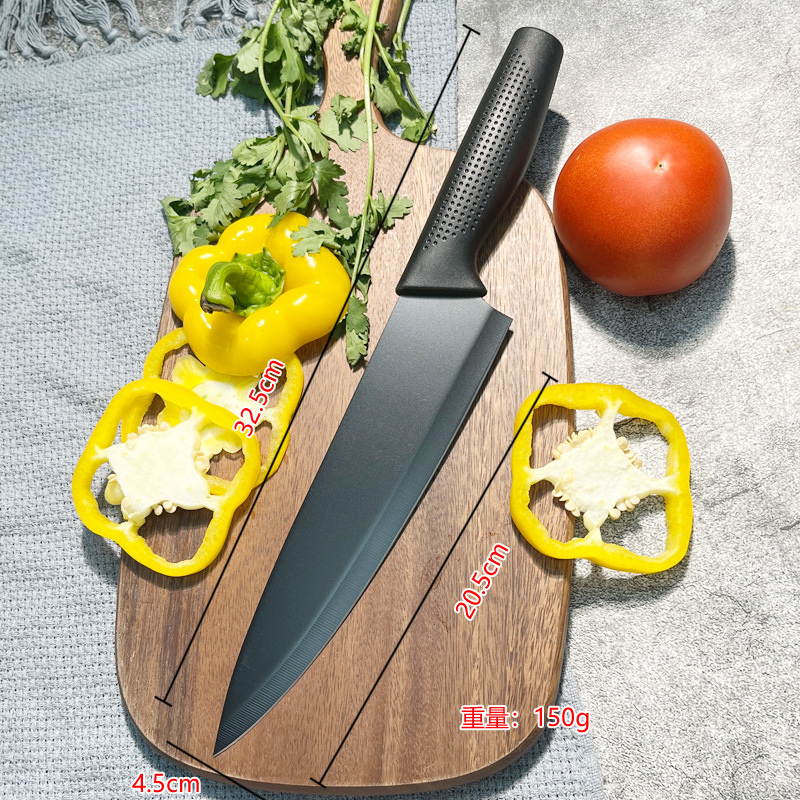 Cuchillo PP personalizado no pegajoso 6 piezas de cuchillo de cocinero combinado cuchillo de regalo de carne de carne de pan