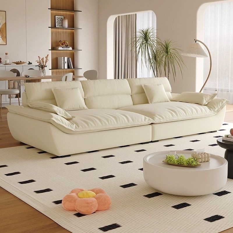 Moderno simple anti-garra de gato nube seda estilo de sala de estar tamaño de casa