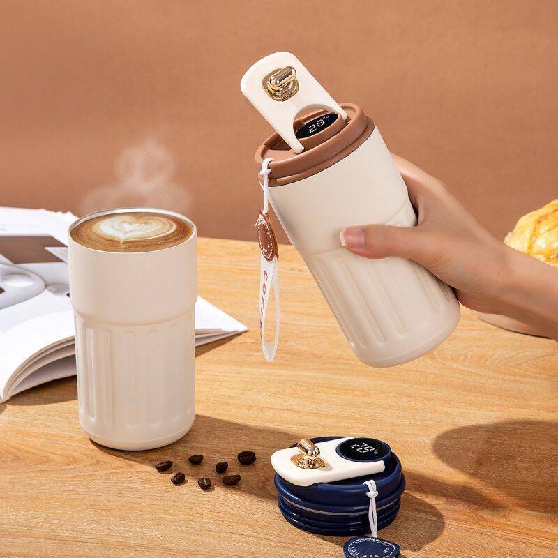 2025新型316ステンレス保温カップコーヒーカップ知能測温高颜値男女学生カップ卸売り|undefined