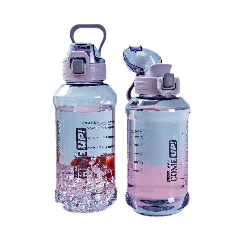 Tongxin Internet celebridad deportes espacio Copa 1200ml gran capacidad rebotando taza de plástico hombres y mujeres pareja fitness práctico taza de agua