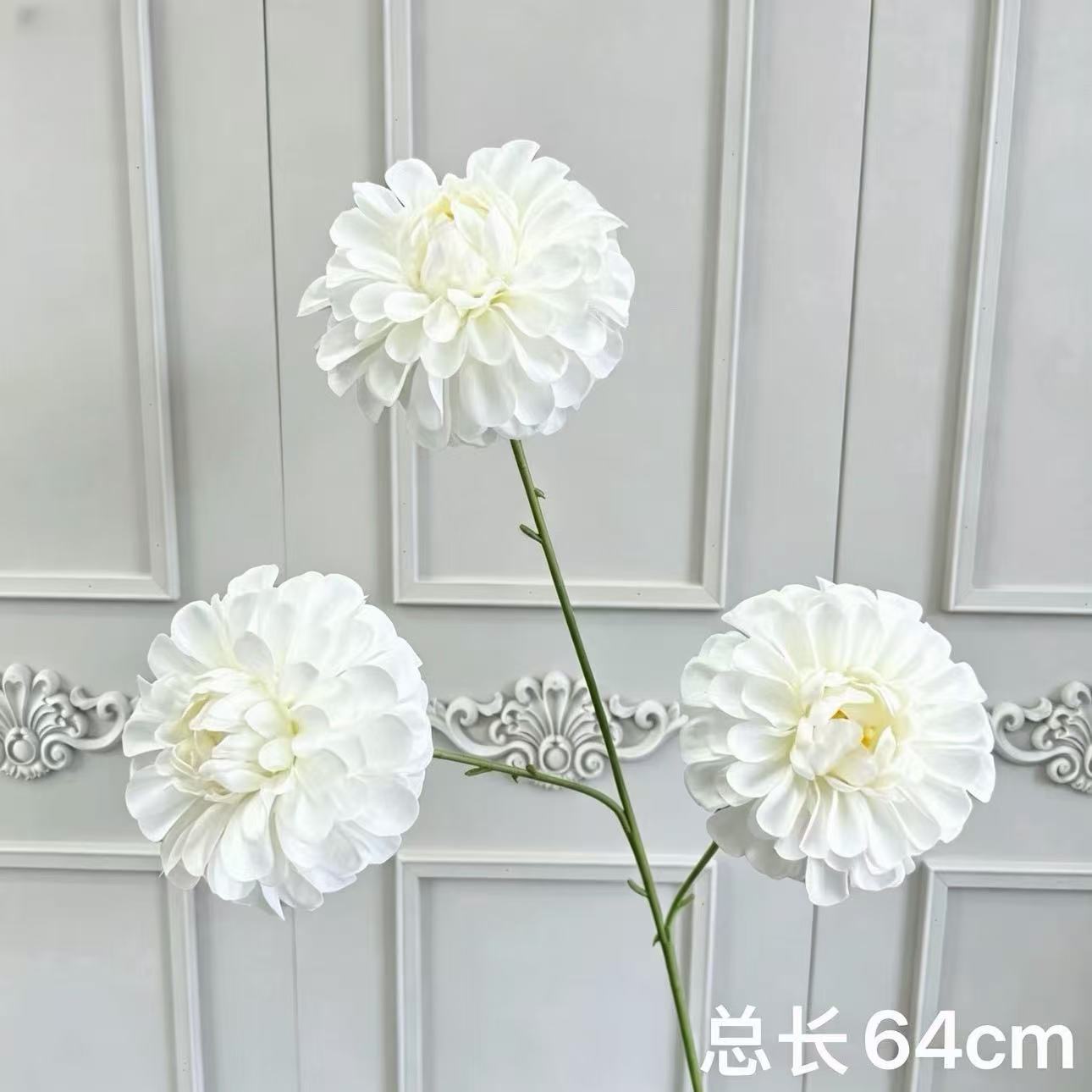 Flores artificiales blancas para decoración de escenarios, escaparates, arreglos de rosas, arte floral suave y composiciones florales.