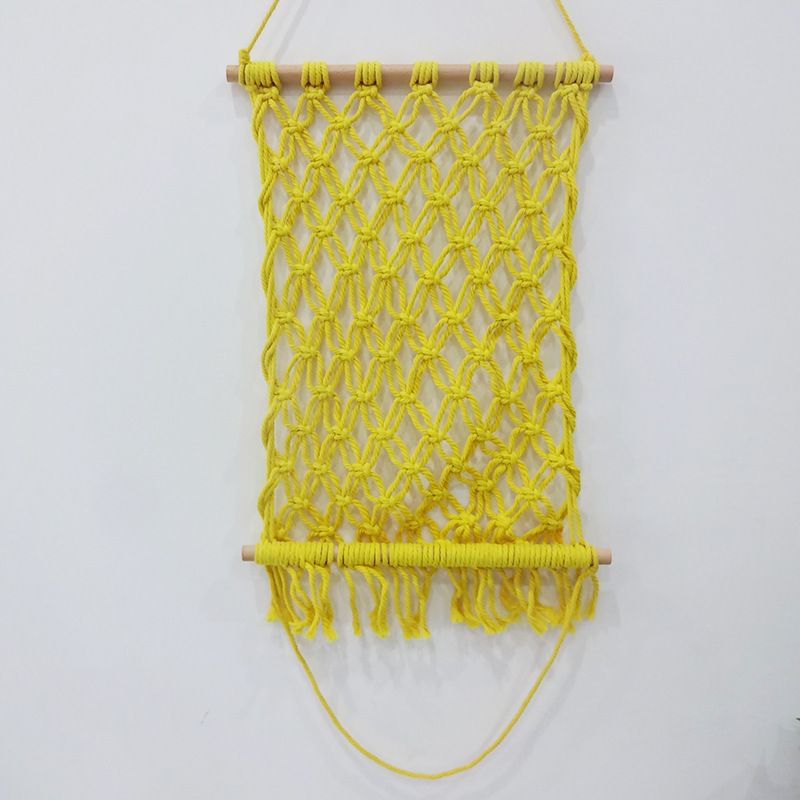 厨房悬挂水果兜吊篮网兜杂物装饰旅行携带编织棉绳挂兜挂壁式储物