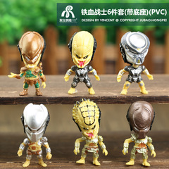 手辦正版鐵血戰士電影版潮流手辦模型公仔玩具車載擺件男孩蛋糕飾