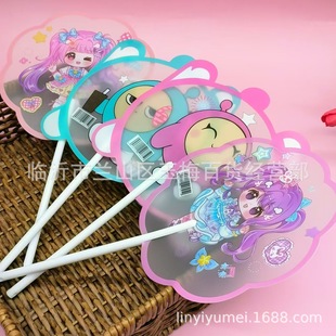 Summer Hot Selling New Sanrio Cartoon Small Round Fan Handheld Fan Creative Cartoon Student Portable Gift Special-shaped Fan