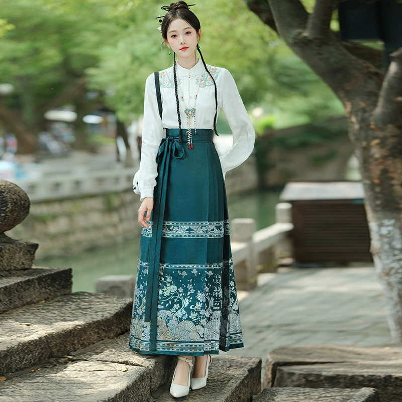 Hanfu, retro set, shirt