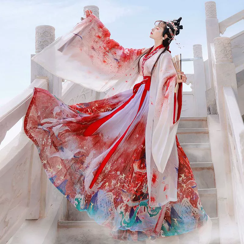 Hanfu женский бессмертный древний стиль новый летний день