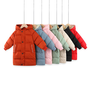 Children's Cotton Outwears for Boys and Girls, down Cotton Outwears, Thickeneded Cotton Outwears, Baby Mid-Length Outwears, 2025 New Autumn and Winter