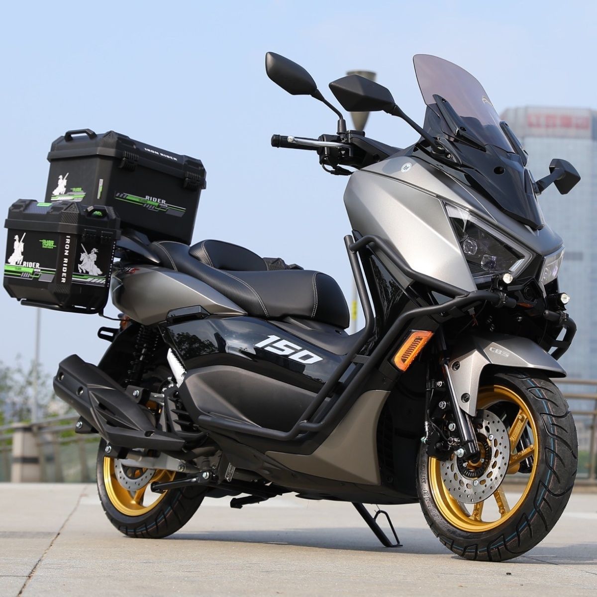 New Model Abs Warrior 4Th Generation 150Cc Scooter, National Standard Iv, Fuel-Efficient, High-Performance, Popular Off-Road Export Model