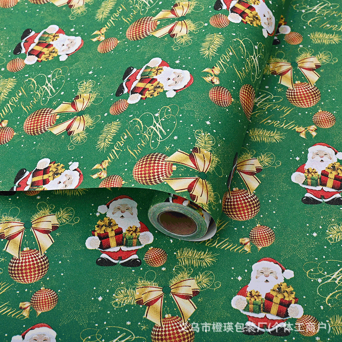 【녹색 산타클로스】; 크기: 폭 50cm, 길이 10m