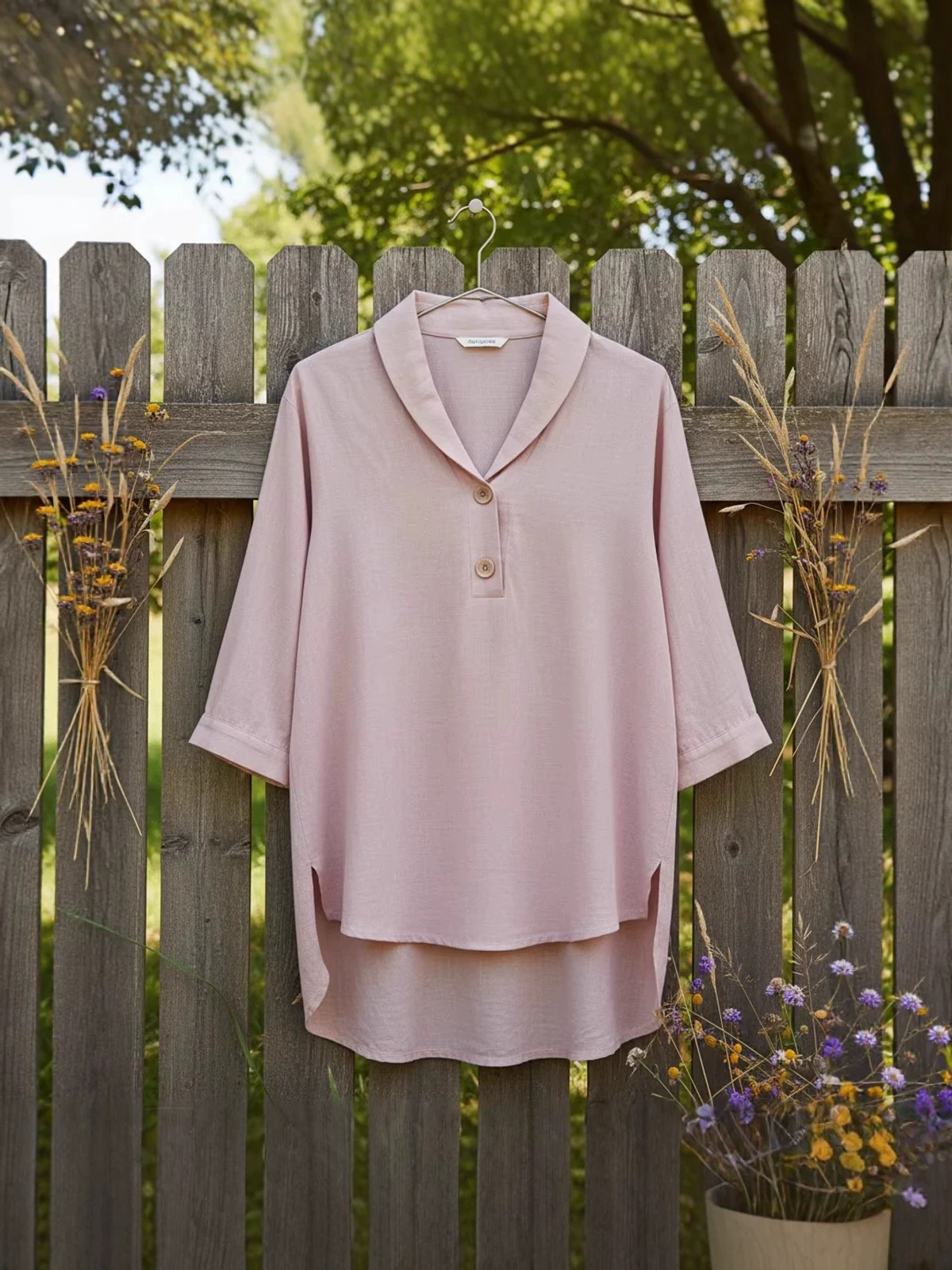2026 Europa y Estados Unidos transfronterizos primavera y verano nuevo estilo de mujer casual abrigo de moda suelta hermosa camisa de botón de cuello de muñeca