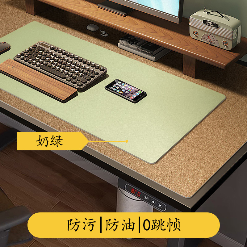 マウスパッド超大型オフィスデスクトップノートパソコンのキーボード革の字を書くデスクパッドの大きいサイズはシンプルで高級感があります。|undefined