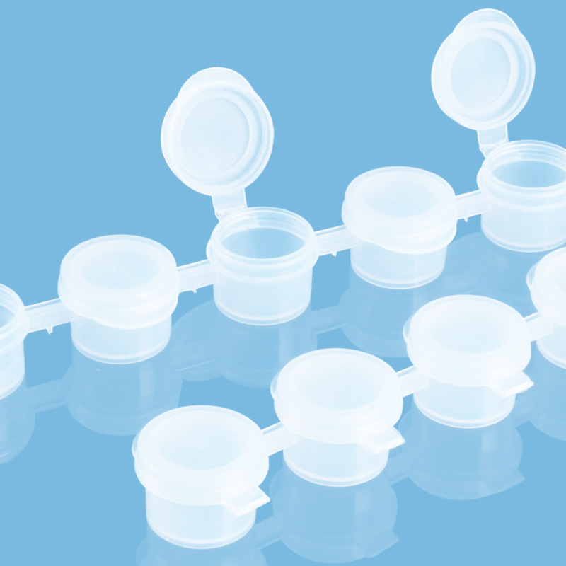 Suministro directo de fábrica 3ML conjoined pintura caja vacía pintura al óleo digital acrílico acuarela tira de pigmento caja vacía caja de pigmento de plástico