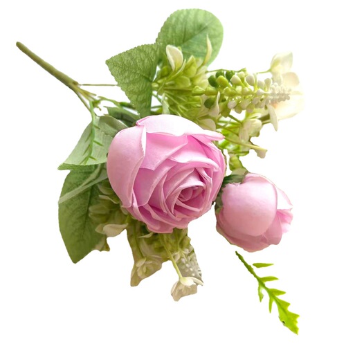 Cross-border new product artificial flower rose bouquet Korean peony Philippos rose home wedding wedding decoration